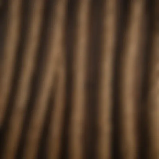Different types of balebind twine displayed on a wooden surface