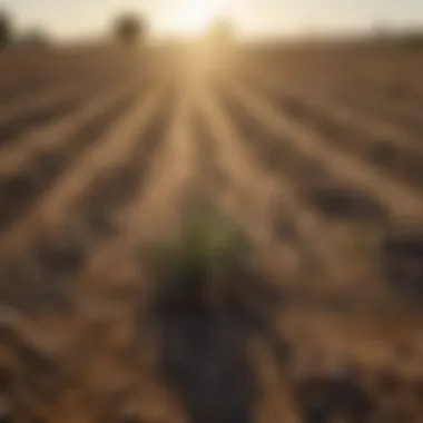 Drought-Resistant Crop Varieties Close-up of drought-resistant crop varieties.