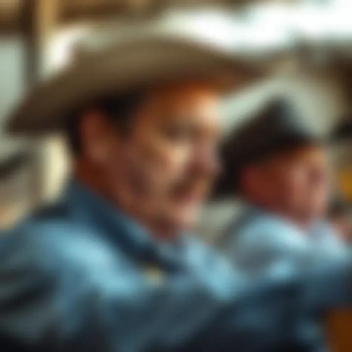 The Art of Auctioneering Close-up of an auctioneer at work