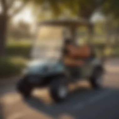 An infographic illustrating golf cart regulations and safety tips