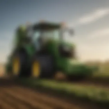 State-of-the-Art Farming Equipment Innovative John Deere machinery in action during farming