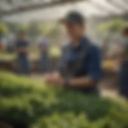 A vibrant community gathering at a horticulture workshop
