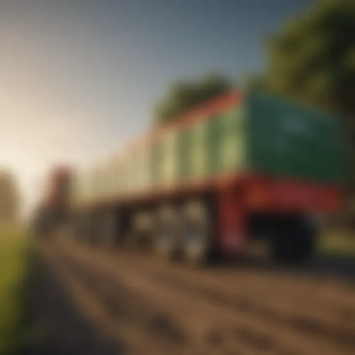 Variety of agricultural trailers illustrating versatility in farming applications