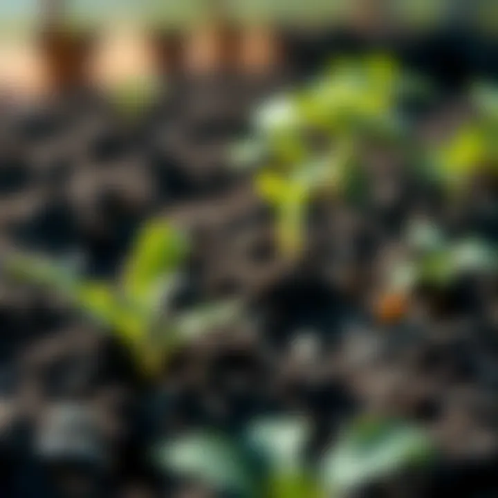 Probiotics and Soil Health Illustration showcasing the role of probiotics in soil health