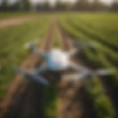 Drones monitoring crop health