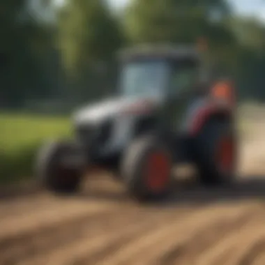 Farmers using Bobcat tractors efficiently