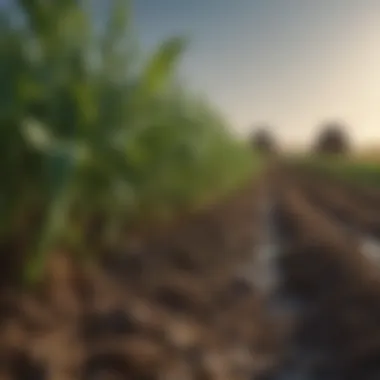 Impact of Nutrient Management on Crop Health A thriving crop field showcasing the results of effective nutrient management