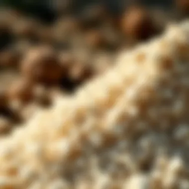 Vermiculite Particles Vermiculite particles highlighting their layered appearance.