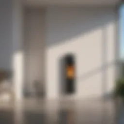 Modern room heating unit showcasing sleek design