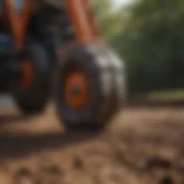 Enhancing Soil Aeration with a Stone Burier Stone burier enhancing soil aeration and structure
