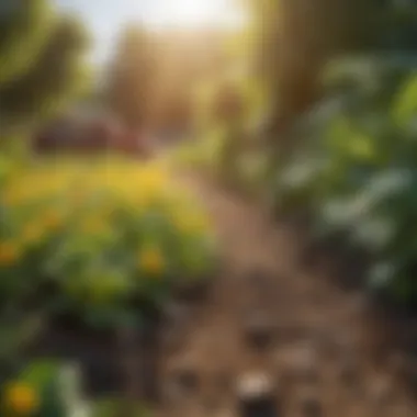 Vitamin D in Agriculture A thriving garden, highlighting the role of vitamin D in agriculture