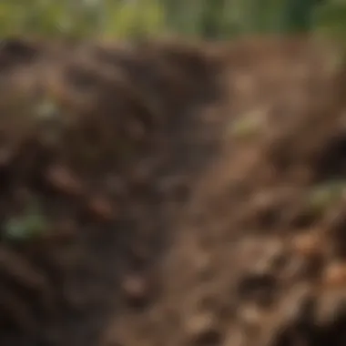 The Essence of Soil Health Close-up of healthy soil with diverse microorganisms and organic matter
