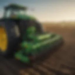 Overview of the John Deere Aerator Seeder in action