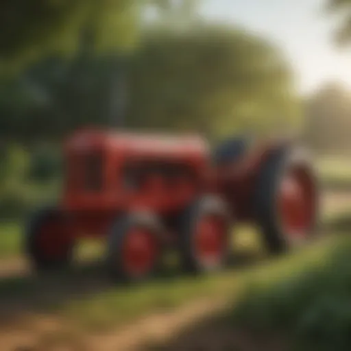 Vintage Murphy Brothers Tractor showcasing agricultural innovation