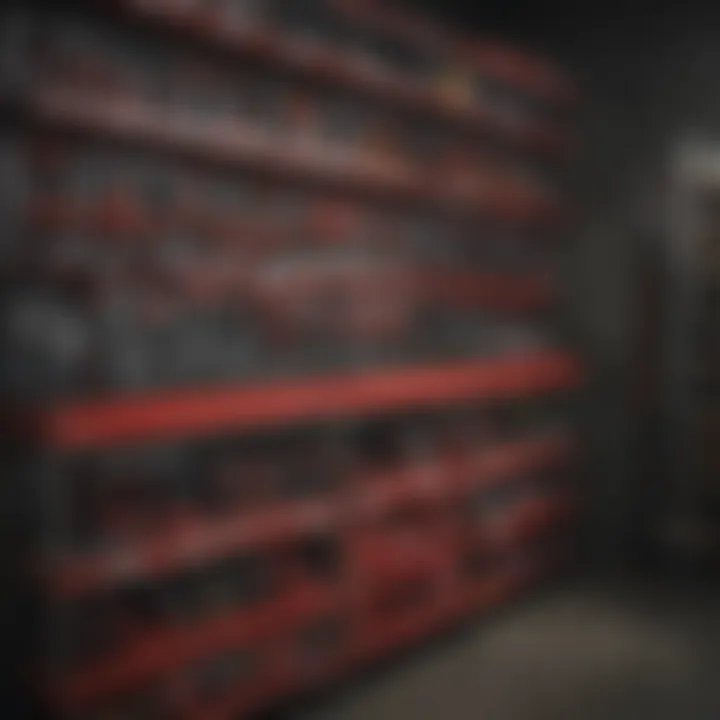 Packout tools organized for a construction project