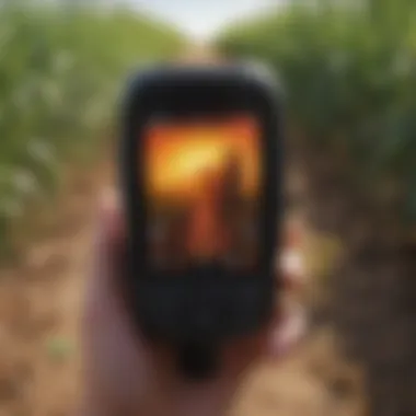 Thermal Imaging for Crop Health Assessment Thermal camera capturing crop health