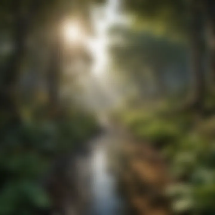 Illustration of ecosystem services provided by biodiversity