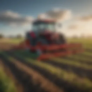 Vicon tedder in action on a pasture
