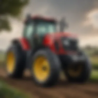 In-Depth Look at Tractor Specifications Close-up of tractor specifications and features
