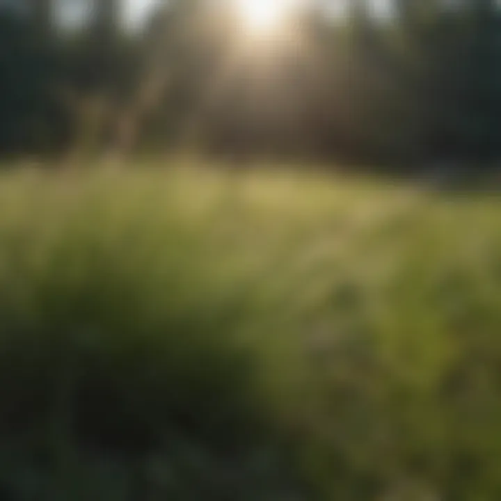 Visual comparison of warm-season grasses