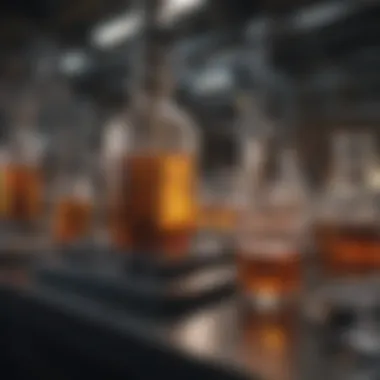 Solvent Extraction Equipment Overview Solvent extraction apparatus in a lab