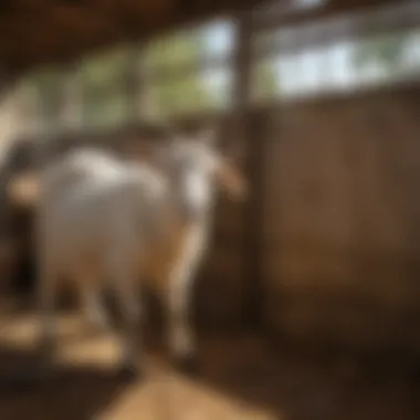 Goats in a well-maintained shelter