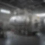 A freeze drying machine in an agricultural setting showcasing its advanced technology