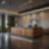 Reception area in a modern office