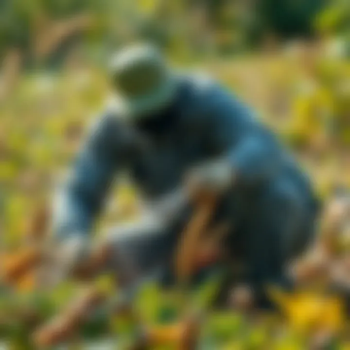 Natural pest control methods in action