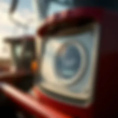 Technological Innovations in Gleaner Combines Close-up of Gleaner combine's cutting-edge technology