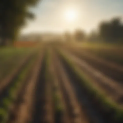 A vibrant field representing agriculture