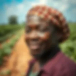 A thriving Black-owned farm showcasing diverse crops