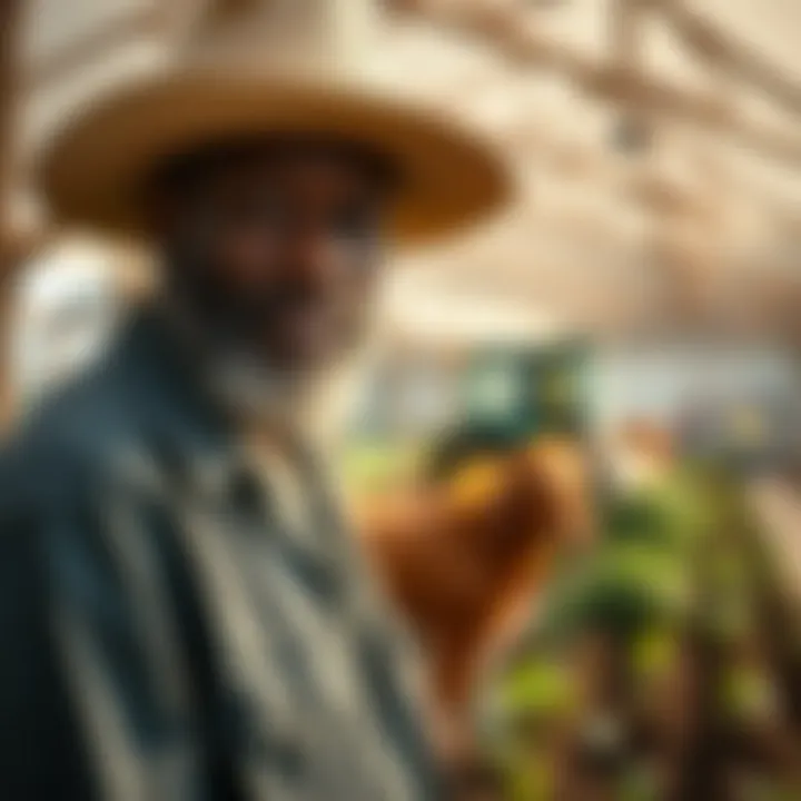 A successful farm operation supported by grants