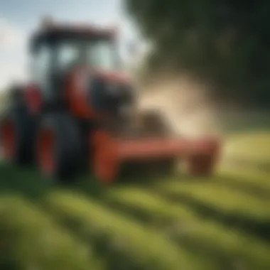 Healthy crops thriving with the use of grass dispensers