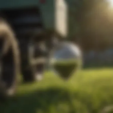 Technological Innovations in Grass Dispensing Close-up of grass dispenser components showcasing technology