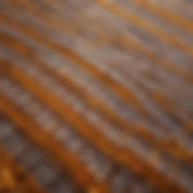 Close-up of textured polycarbonate panel surface