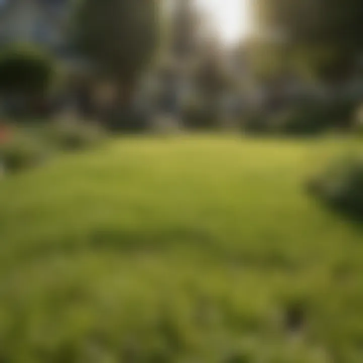 Healthy lawn after applying dog urine-resistant seed