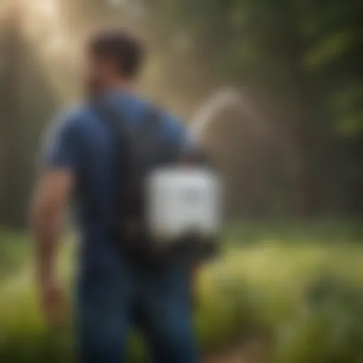 Hudson battery-powered backpack sprayer showcasing ergonomic design