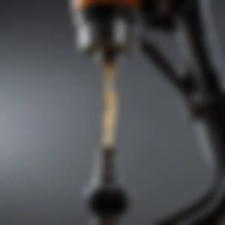 Close-up of Hudson sprayer nozzle demonstrating precision application