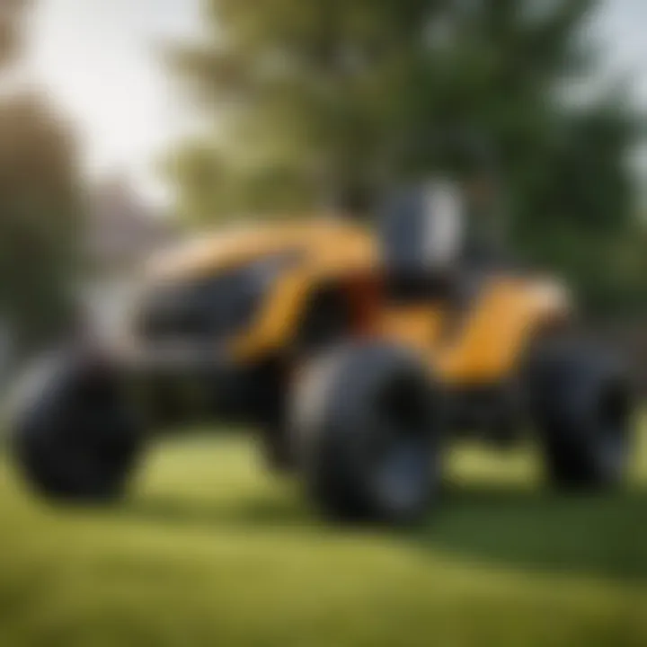 A side view showcasing the robust design of the Hustler Raptor