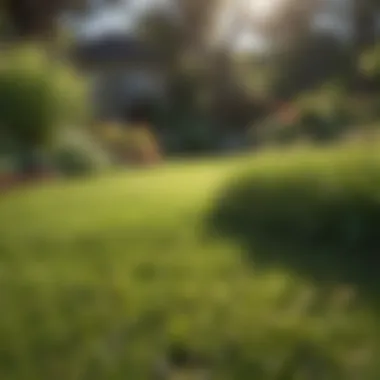 Thriving Healthy Lawn A healthy lawn thriving after pest control treatment