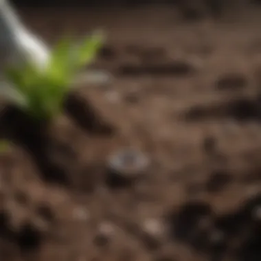Testing Soil pH Levels A close-up view of pH testing for soil health