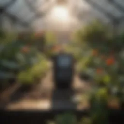 Advanced light timer system in a greenhouse