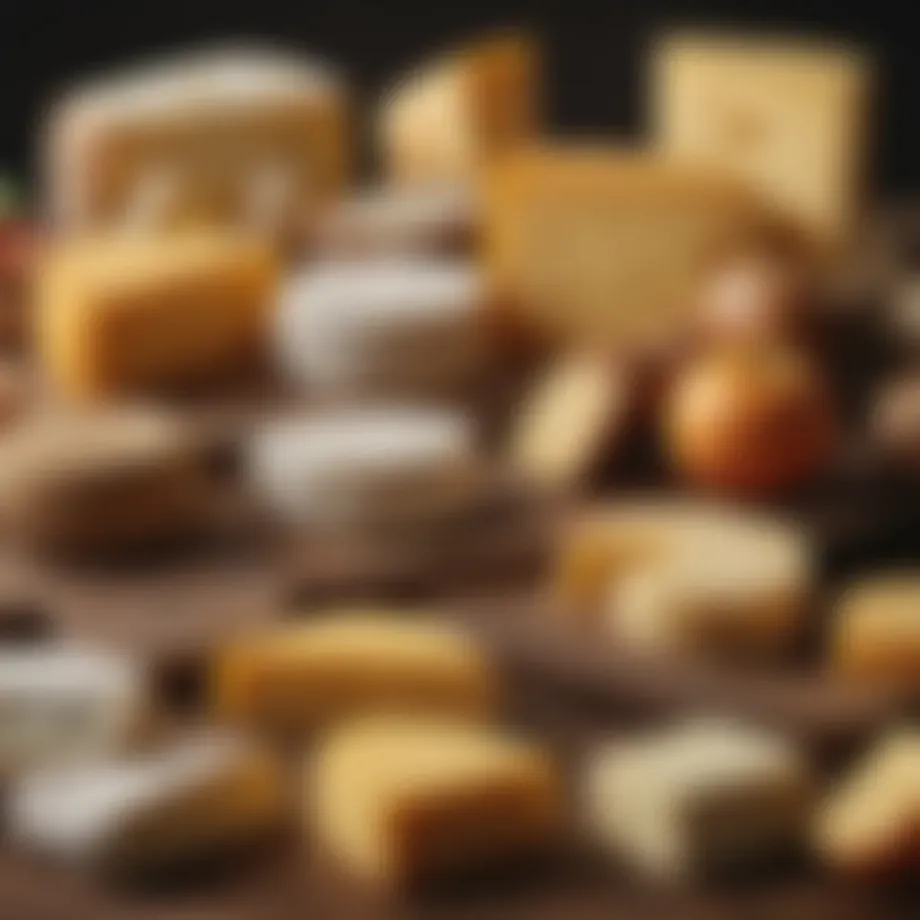 Nutritional breakdown of various cheese types