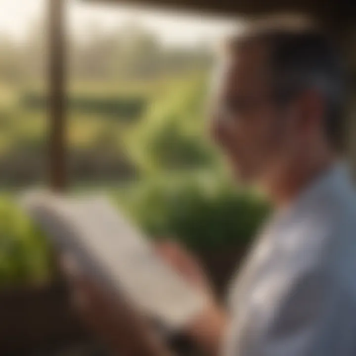 Medical professional reviewing regulations