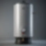 Close-up view of a Little Giant water heater showcasing its sleek design