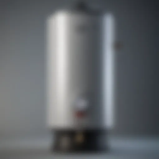 Close-up view of a Little Giant water heater showcasing its sleek design