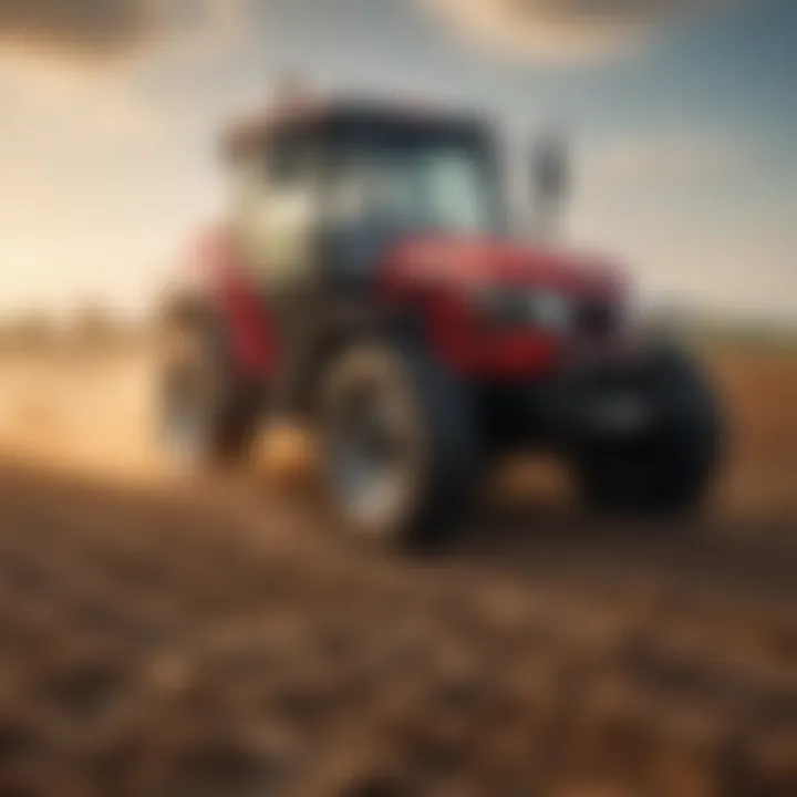 Mahindra Max in agricultural field application