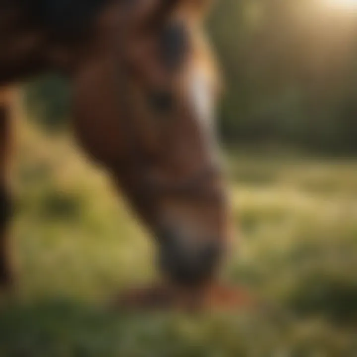 A selection of natural ingredients commonly found in calming supplements for mares