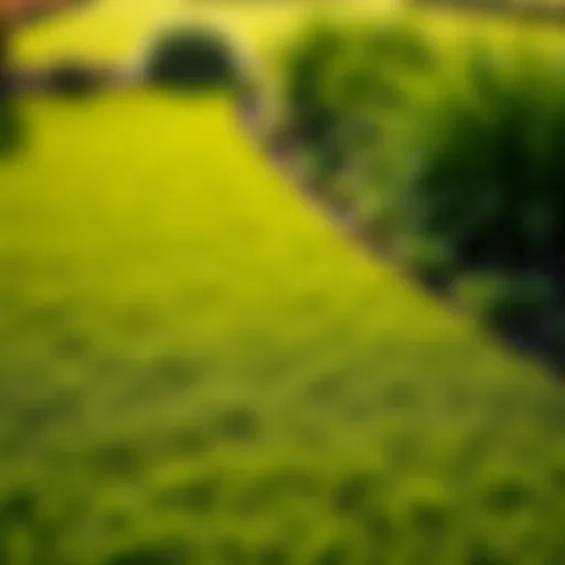 A lush green lawn showcasing smooth surfaces and healthy growth